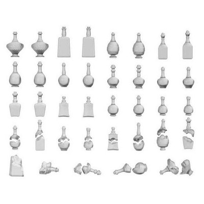 Green Stuff World 3D Printed Resin Bits - Potion & Liquor Bottles1:48-1:35