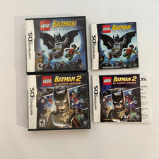 Nintendo DS Lego Batman Lot Of 2 Empty Cases Most With Manuals/Instructions