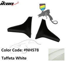 Fits 00-09 Honda S2000 Side Skirts Guard Strakes Splash #NH578 Taffeta White