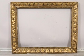 102x79cm Rahmen Holz Stuck verziert vergoldet 2.Hälfte 19.Jhd (MVL5884)