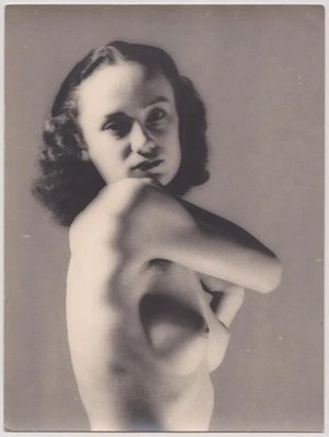 Photo originale tirage époque 1940/50 Nu féminin flou artistique - papier baryté - Photo 1/2