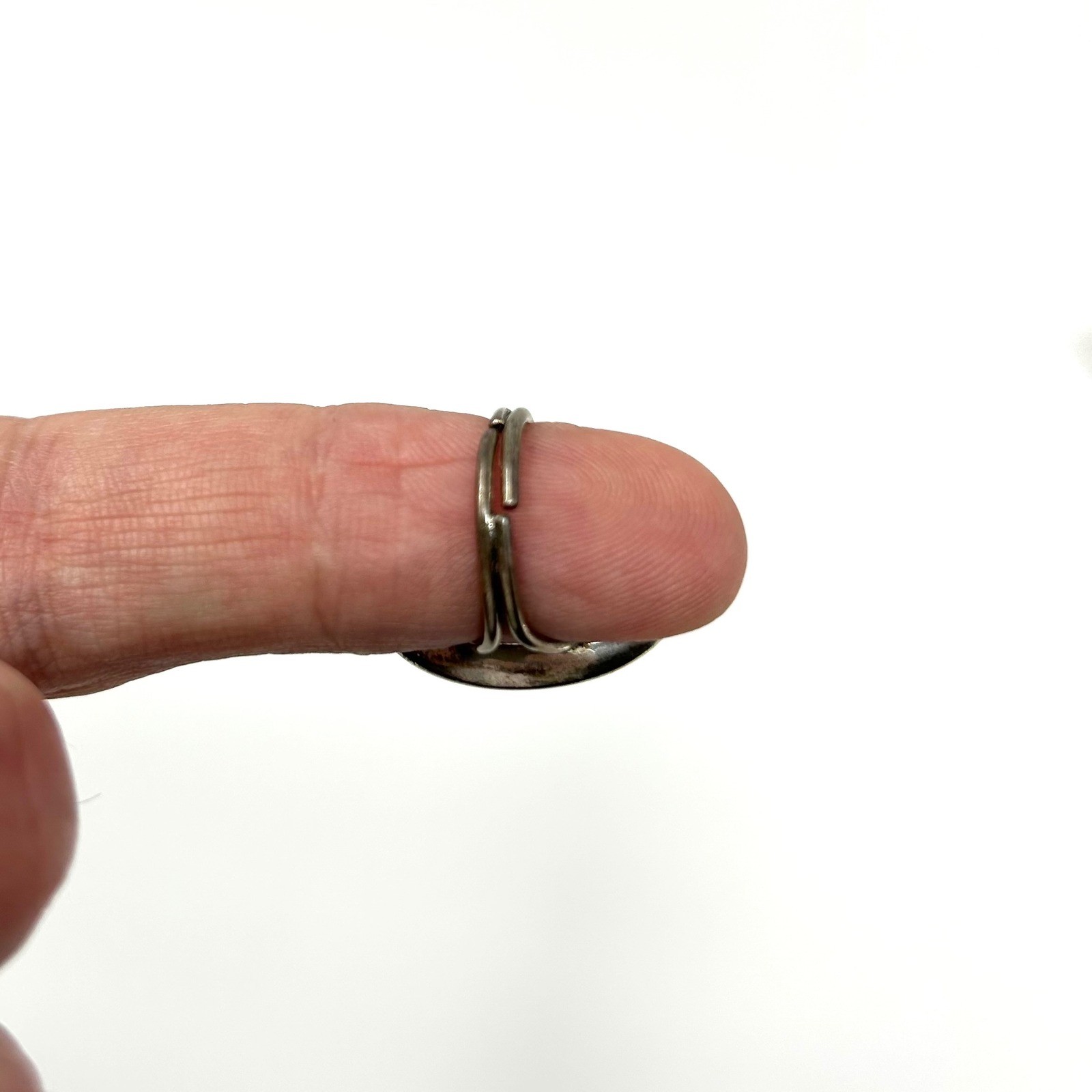 Oval Pink Stone Statement Ring Adjustable Silver … - image 9