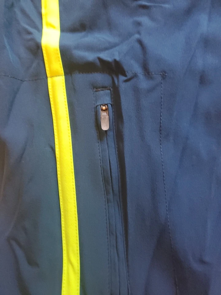 NWT Nike Men's BIG & TALL Stripe Swim Trunks MSRP Teal/Gray/Neon 2XLT 3 Pockets - Image 2 of 4