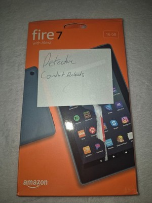 Amazon Fire 7 16 GB Wi-Fi , 7'' - Blue - New Out of Box - Non Working, resets