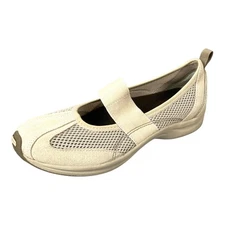 RARE Easy Spirit Slip On Shoes EASAIRION Women's 6.5 N Leather/Suede Mesh Tan