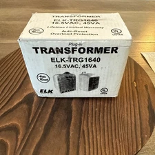 Elk AC Transformer with Ground 24VAC 40VA ELK-TRG2440- NEW