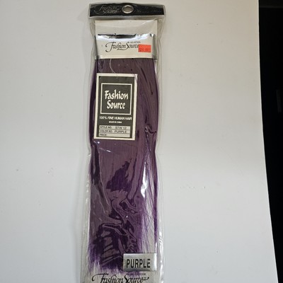 Fashion Source Sew In Weave Human Hair Extensions STW 12 Inch PURPLE (1 pack)
