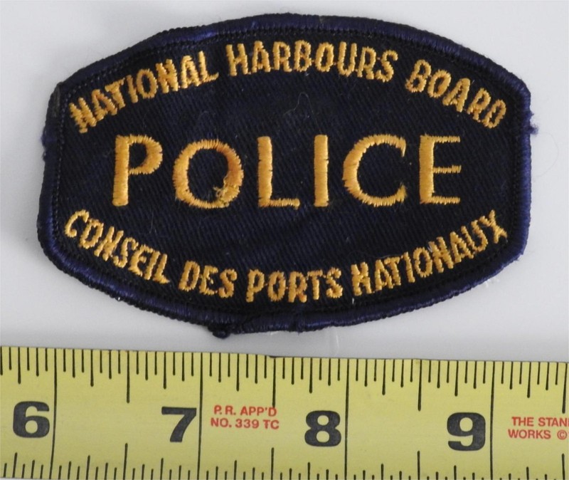 CANADA National Harbours Board  Federal Police patch,  1960's
