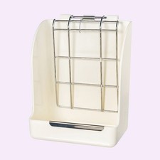  Plastic Pet Rabbit Chinchillas Galvanized Spring Feeder Bowls Small Animal