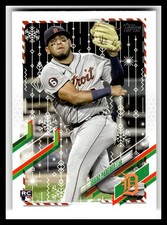 2021 Topps Holiday #HW120 Isaac Paredes Metallic Holiday