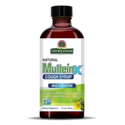 Mullein-X Multi System Cough Syrup 4 Ounce | Soothes Coughs & Clears Mucus | ...