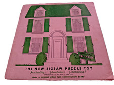 Rare 100 Complete Vintage 1945 Junior Jiggie Doll House Jigsaw Puzzle