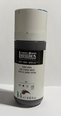 Liquitex Soft Body Acrylic Paint - Burnt Umber - USED