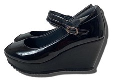 HILLS AVENUE Pumps BLK Enamel US5/UK3.5/22cm Pump Women 7112