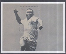 Republic Central Africa 1998 Mint MNH Pele Brazil FIFA World Cup Football France