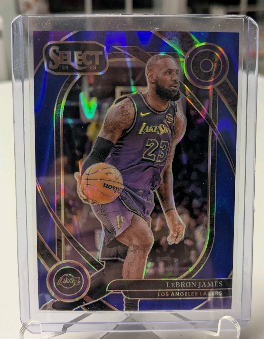 2024-25 Panini Select Courtside LeBron James #241 Blue Tectonic Prizm /99