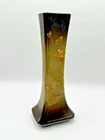 WELLER POTTERY LOUWELSA HAND PAINTED ARTS AND CRAFTS FLORAL VASE-CA:1910-20'S