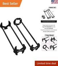 2pcs Basin Wrench Multifunctional Sink Wrench 7 Sizes Faucet Tool Four-jaw He...