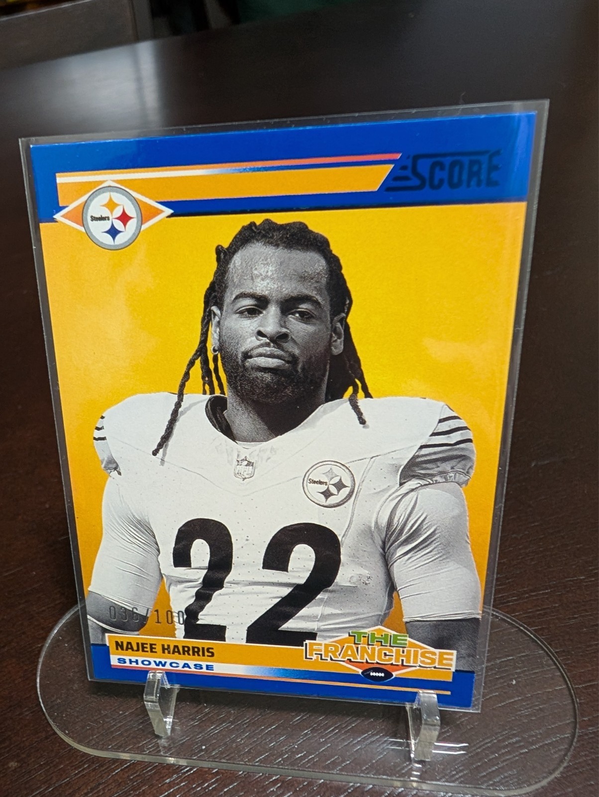 2024 Panini Score Najee Harris The Franchise /100 Showcase Steelers #27