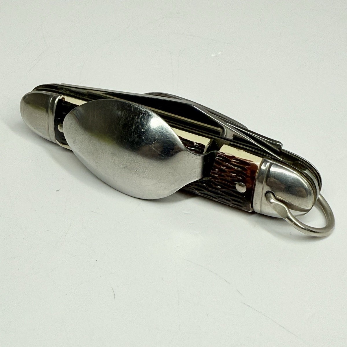 Vintage Colonial Camp Hobo Multi Tool Folding Pocket Knife