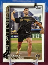 2025 Topps Baseball Series 1 First Pitch Carl Radke FP-6 Pittsburgh Pirates