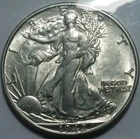1942-D Walking Liberty AU/BU Rare Old US Coin WW2 Era Antique 90%  Silver
