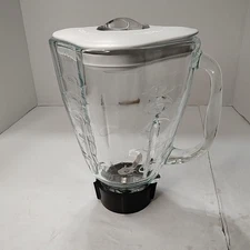 Vintage Osterizer Blender #6650 Glass Jar 5 Cup With Lid And Blades