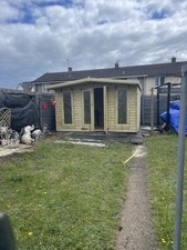Image of 12x8 Apex Summerhouse Heavy Duty Pressure Treated Timber Heavy Duty Felt