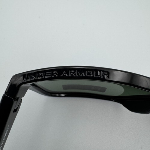 Occhiali da sole uomo Under Armour UA Hustle 0005/S rettangolari NUOVI Golf Tuned neri - Foto 8 di 21