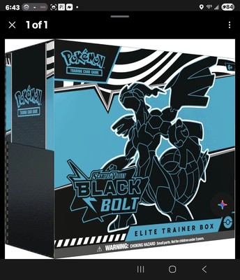 Pokemon TCG Scarlet & Violet 10.5 Black Bolt Elite Trainer