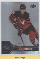 2022 Team Canada Juniors Men's U-20 Pillars of Light Olen Zellweger #6 READ 2k4