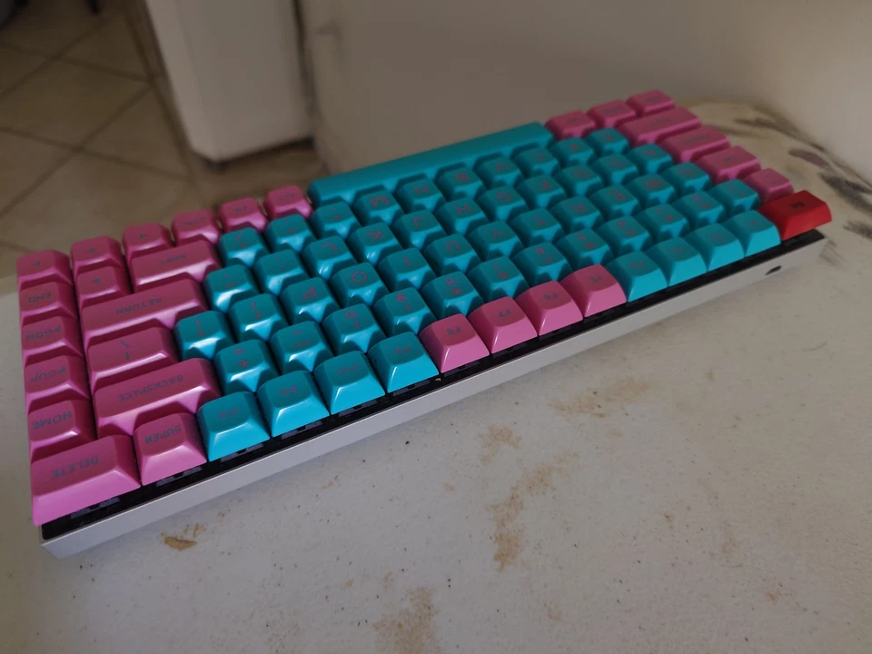 Teclado Vortex Race 3 - Azul Cherry MX - Teclas DSA Miami, Teclas Originales Foto 4 de 4