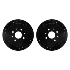 For Kia Sephia 97 R1 Concepts WHPN1-21038 Drilled & Slotted Rear Brake Rotor Set