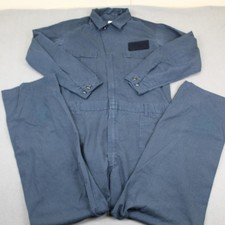 US Military Coverall Mens 46XL Navy Blue Flame Resistant Utility Work Mechanic