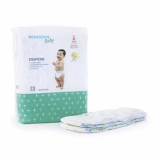 Unisex Baby Diaper Size 6 Disposable Heavy Absorbency Count of 1 By McKesson