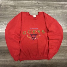 Vintage Guess Sweatshirt Mens Extra Large Red...