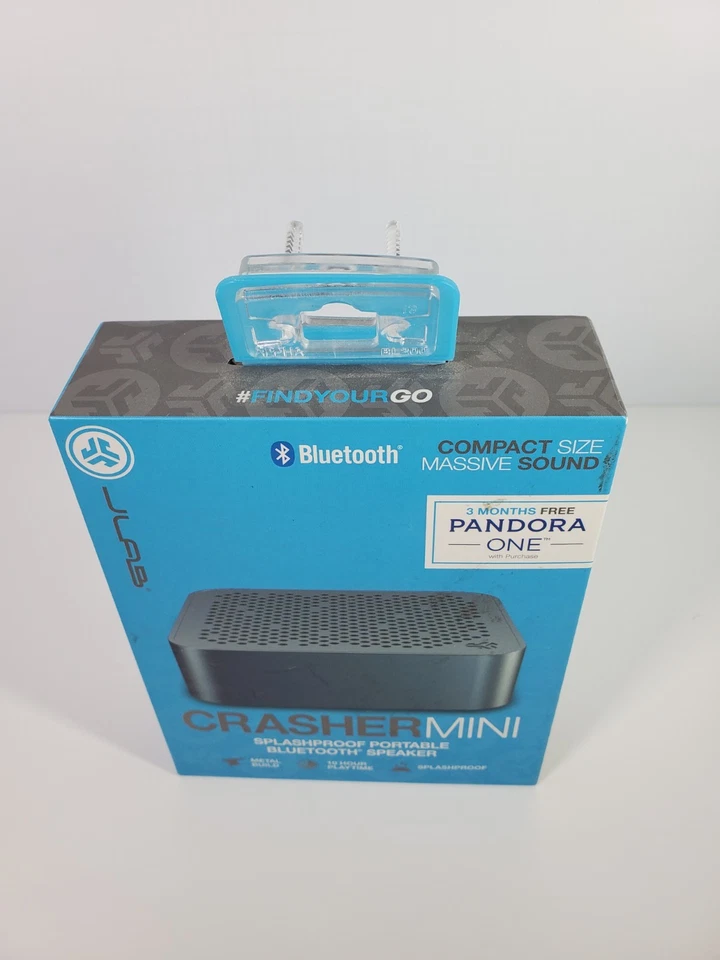 New & Sealed JLAB AUDIO CRASHER MINI SPEAKER Dark Grey Free Shipping! - Image 2 of 4