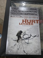JEREMY RENNER SIGNED 'THE HURT LOCKER' 12x18 MOVIE POSTER JSA COA AUTOGRAPH