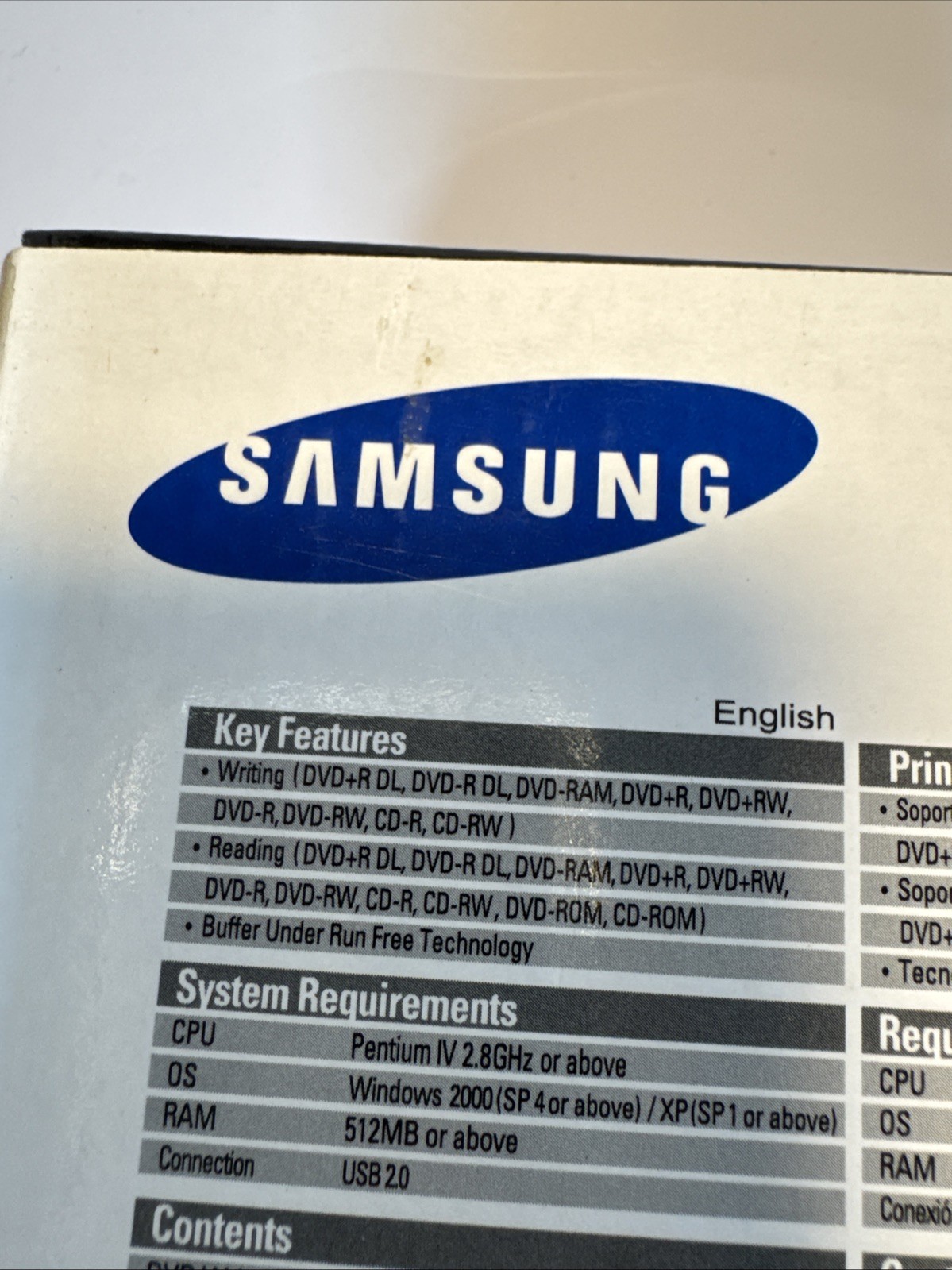 Samsung External DVD Writer Model SE-S184