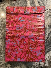 Vintage 1960s Mod Wig Storage Box Pink Flower Design Vinyl Carry Case with Wig