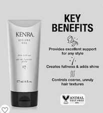 Kenra Hair Gel Firm Hold Hair Gel 17  - 6fl.oz new not sealed