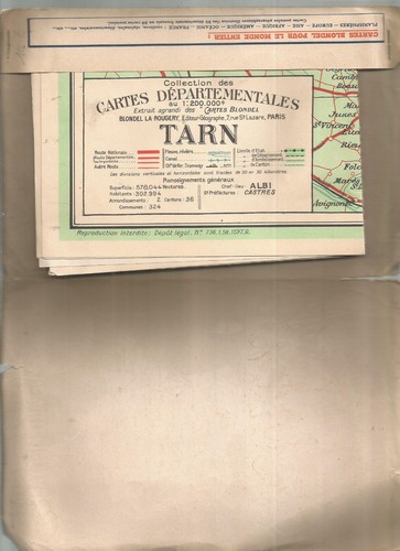 CARTE DEPARTEMENTALE N°81 TARN - Picture 2 of 2