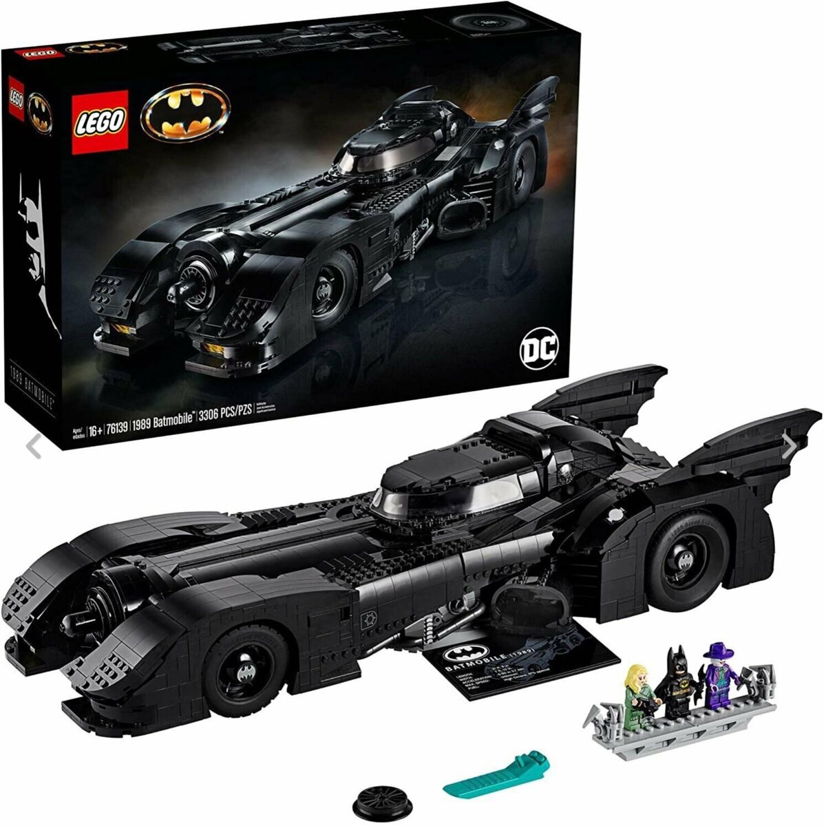 BRAND NEW and FACTORY SEALED BATMAN LEGO SET 76139, 1989 BATMOBILE