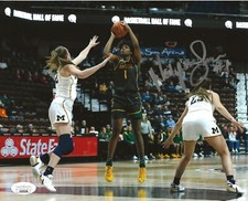 NaLyssa Smith Indiana Fever signed Baylor Bears 8x10 photo autographed 3 JSA