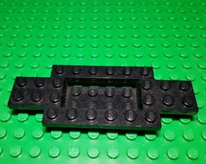 Base 4 x 10 x 2//3 with 4 x 2 Recessed Center Lego Light Gray Vehicle