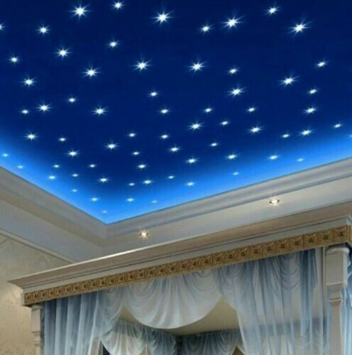 100pcs 3D Wall Stickers Stars Glow In The Dark Luminous perfect for kids rooms - Picture 1 of 3