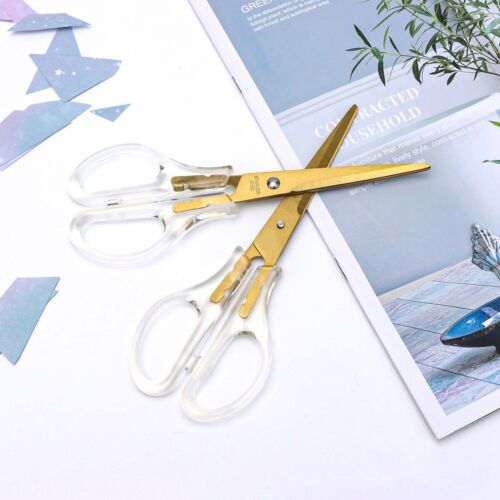 1pc Acrylic Scissors 6.5" Clear Scissors Office Scissors Metal Blades Shears - Picture 14 of 24