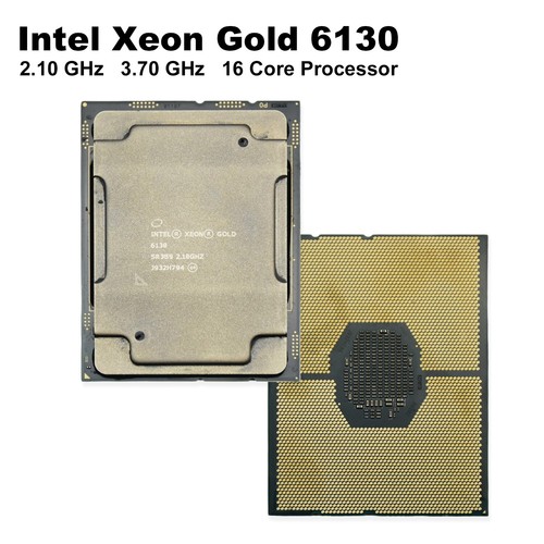 Intel Xeon Gold 6130 2.1GHz 16-Core CPU - 3.7GHz Turbo SR3B9 - High Performance - Picture 2 of 4