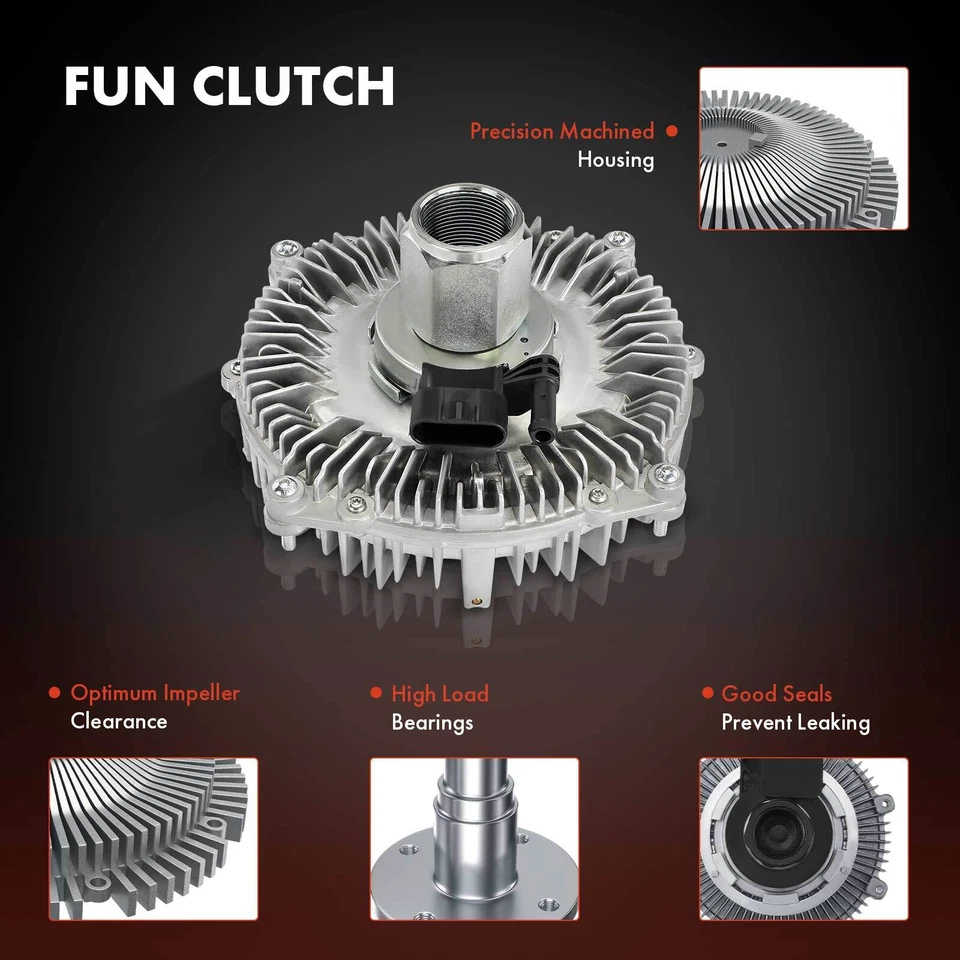 Nuevo embrague ventilador radiador para Nissan TITAN XD 2016 2017 2018 2019 V8 5,0 L Foto 3 de 4