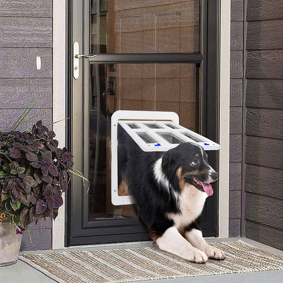 Dog Door for Screen Door, inside Opening 11 X 13 Inches Doggie Door for